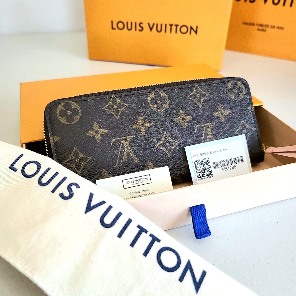 Authentic Louis Vuitton Clemence Wallet